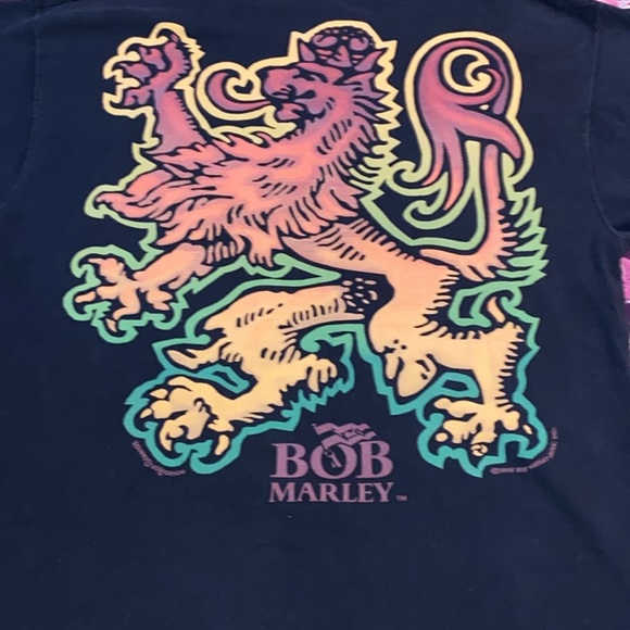 Rare 1995 Bob Marley x Liquid Blue.No tag.L.                    21 1/2 x 28 1/2 - Picture 2 of 15